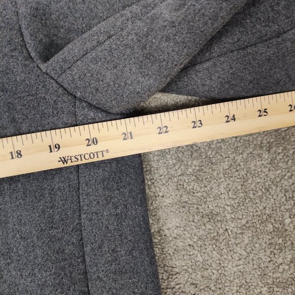 SUNG ALFRED SUNG Women's Jacket Size L Gray Wool Cotton Business Casual Academia - Picture 8 of 9